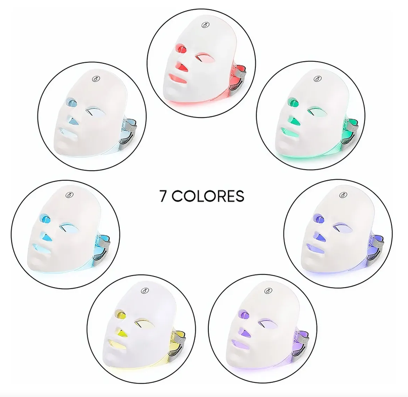🌿 Máscara LED Facial – 7 Colores