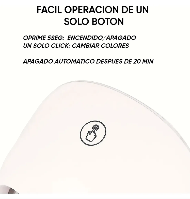 🌿 Máscara LED Facial – 7 Colores
