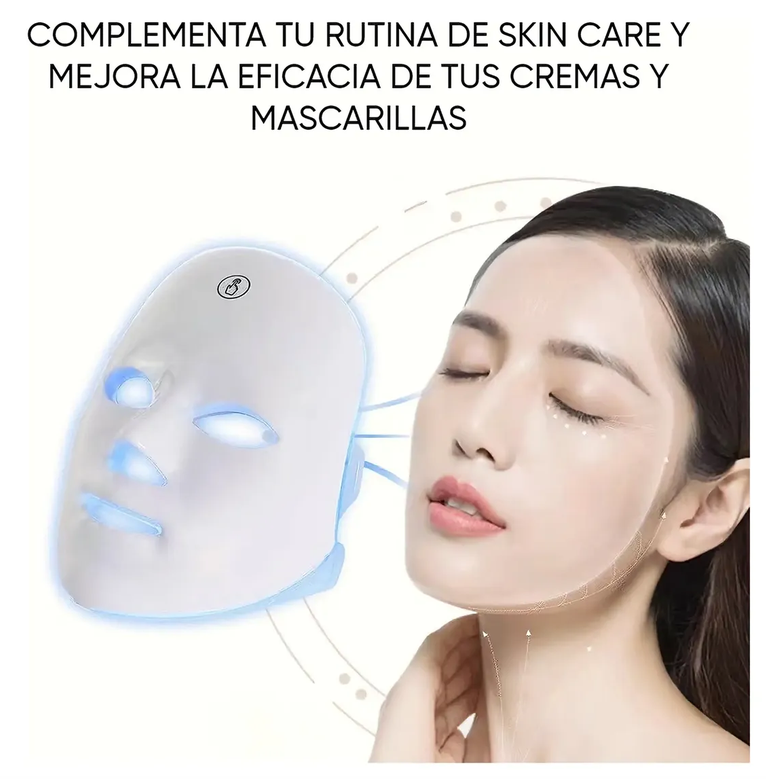 🌿 Máscara LED Facial – 7 Colores