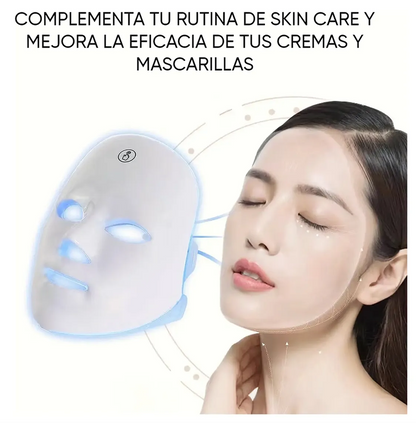 🌿 Máscara LED Facial – 7 Colores